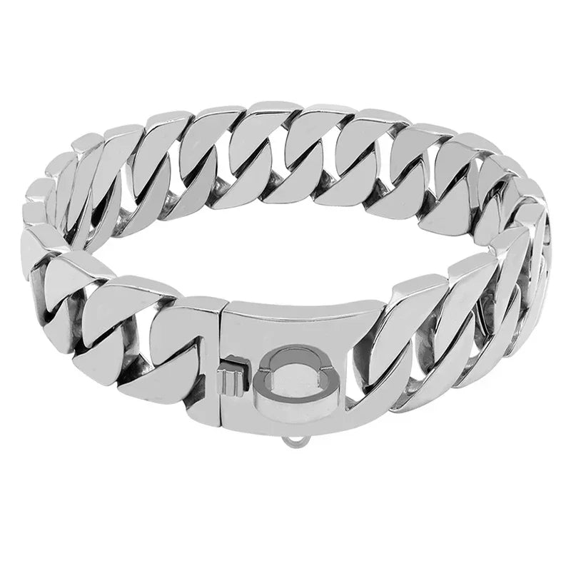 32MM Wide Strong Metal Dog Chain Collars\Necklace For Large Dogs