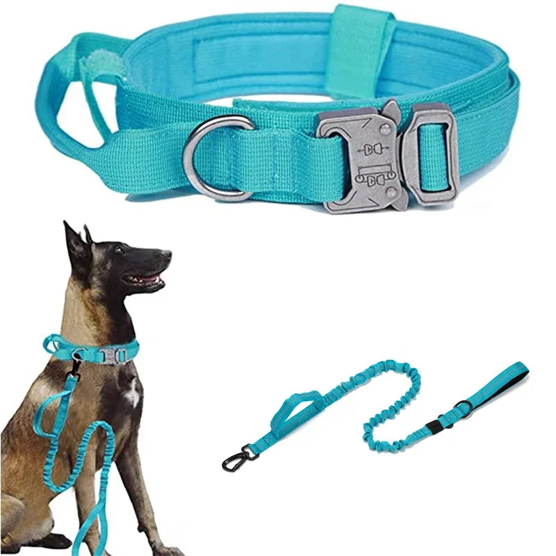 Tactical Dog Collar Leash Set, Adjustable Military Collar