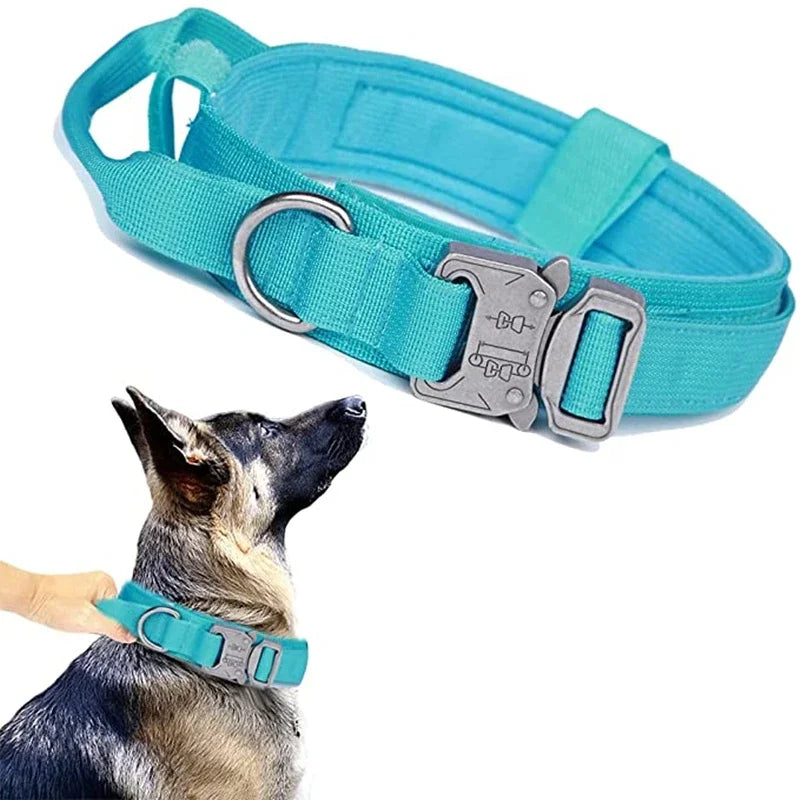 Tactical Dog Collar Leash Set, Adjustable Military Collar