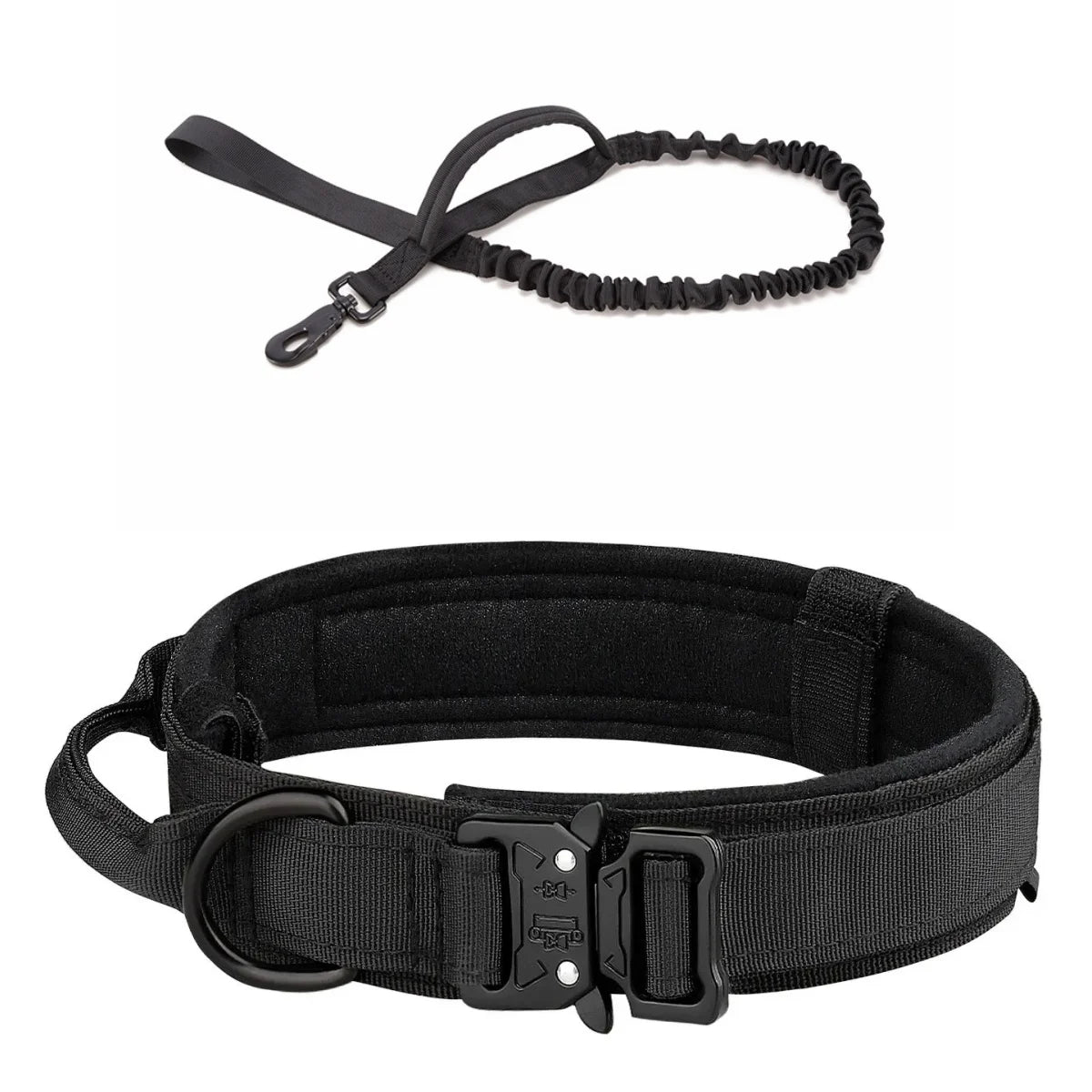 Tactical Dog Collar Leash Set, Adjustable Military Collar